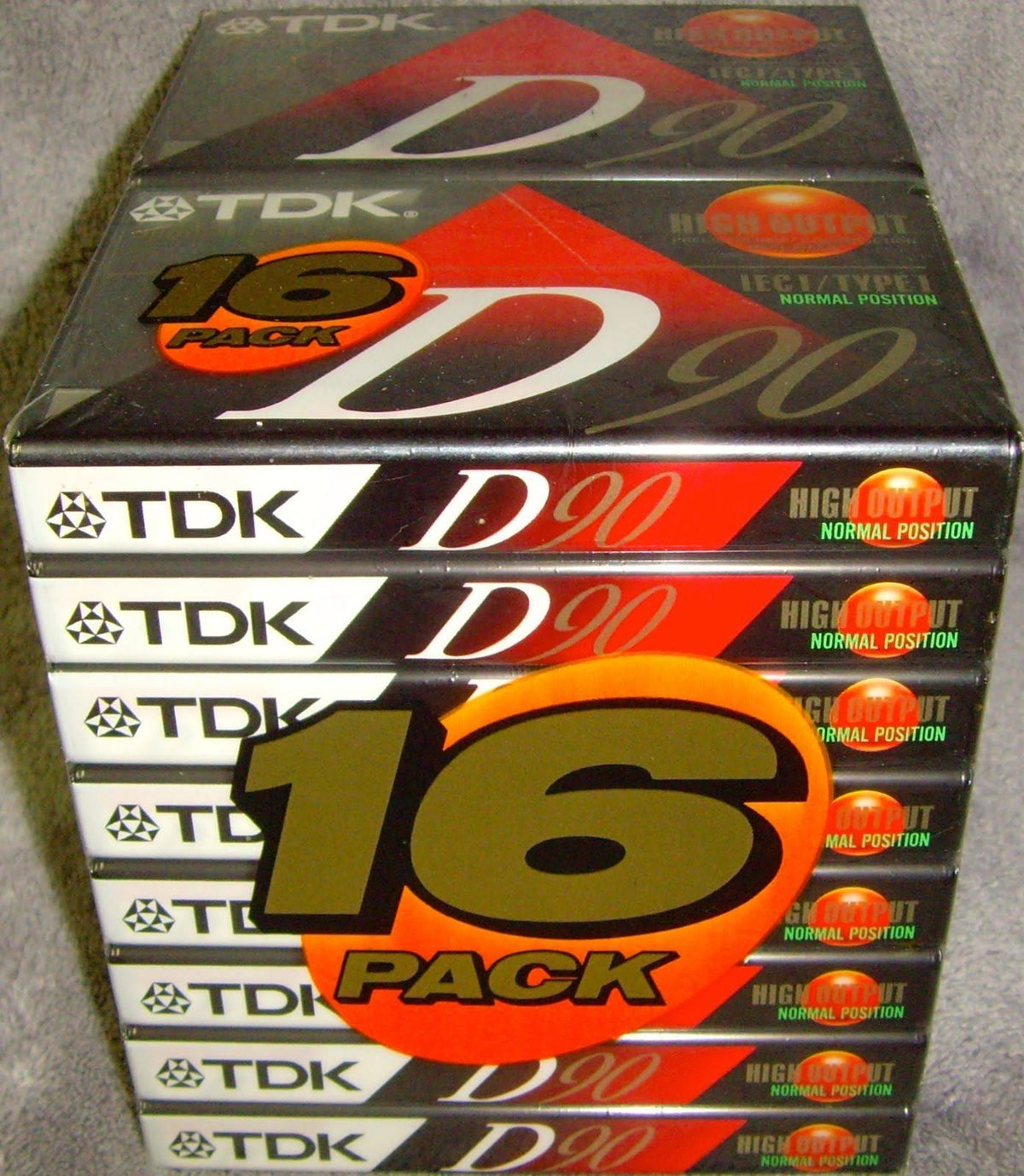 High Output 16-Pack Audio Cassette Tapes Q60737