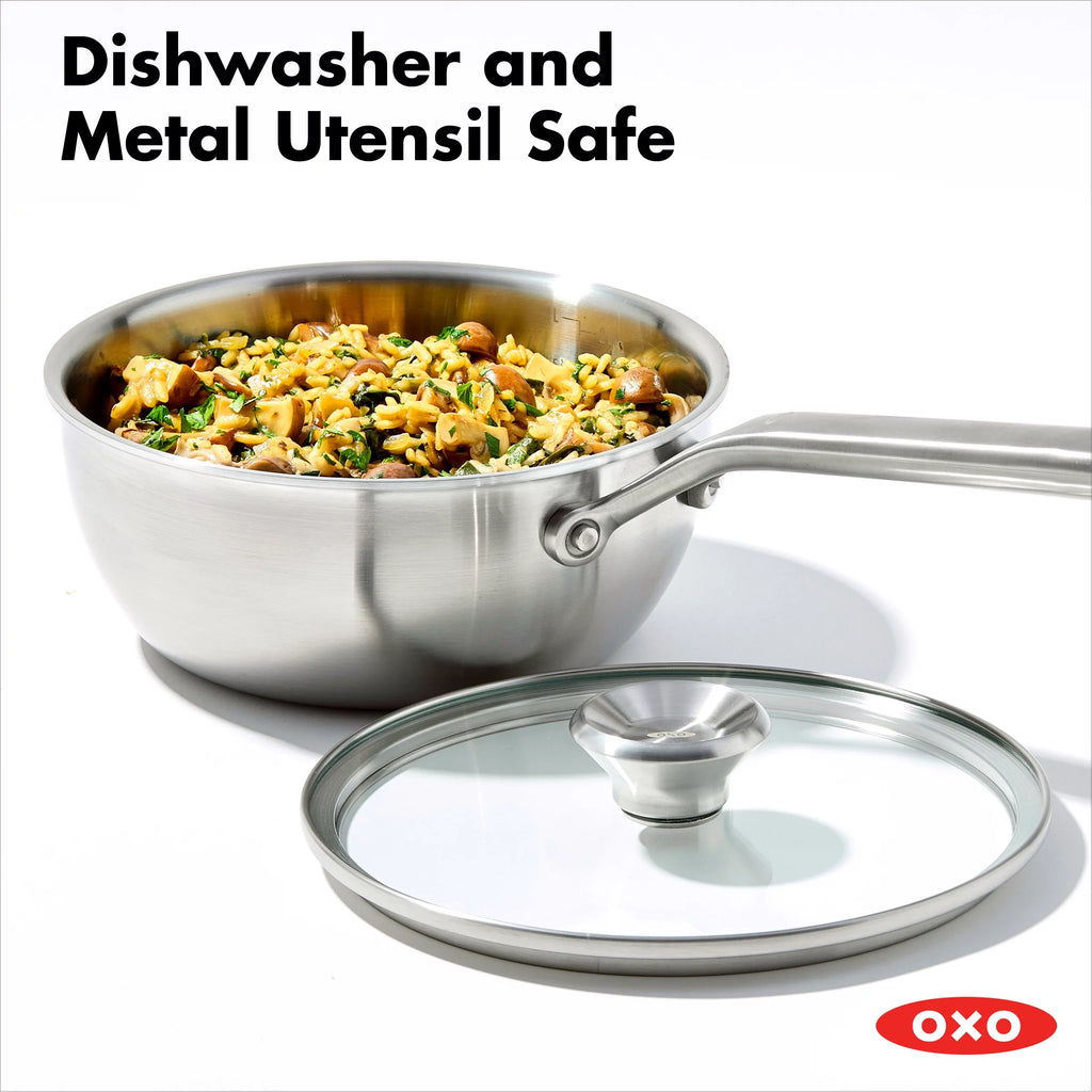 Tri-Ply Stainless Steel Chef's Pan Set F4714