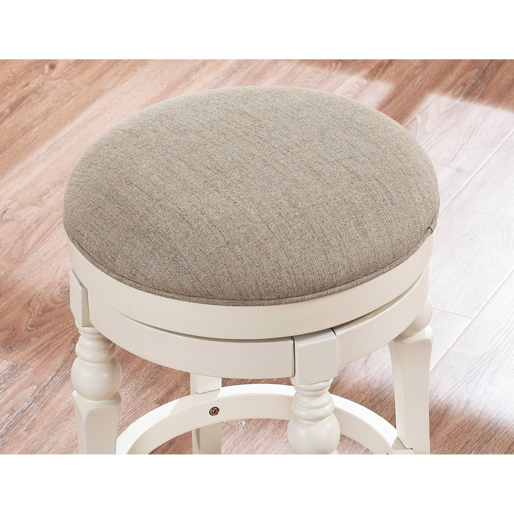 White Backless Counter Stool Z882304