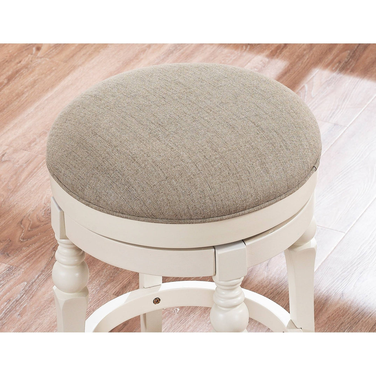 White Backless Counter Stool Z882304