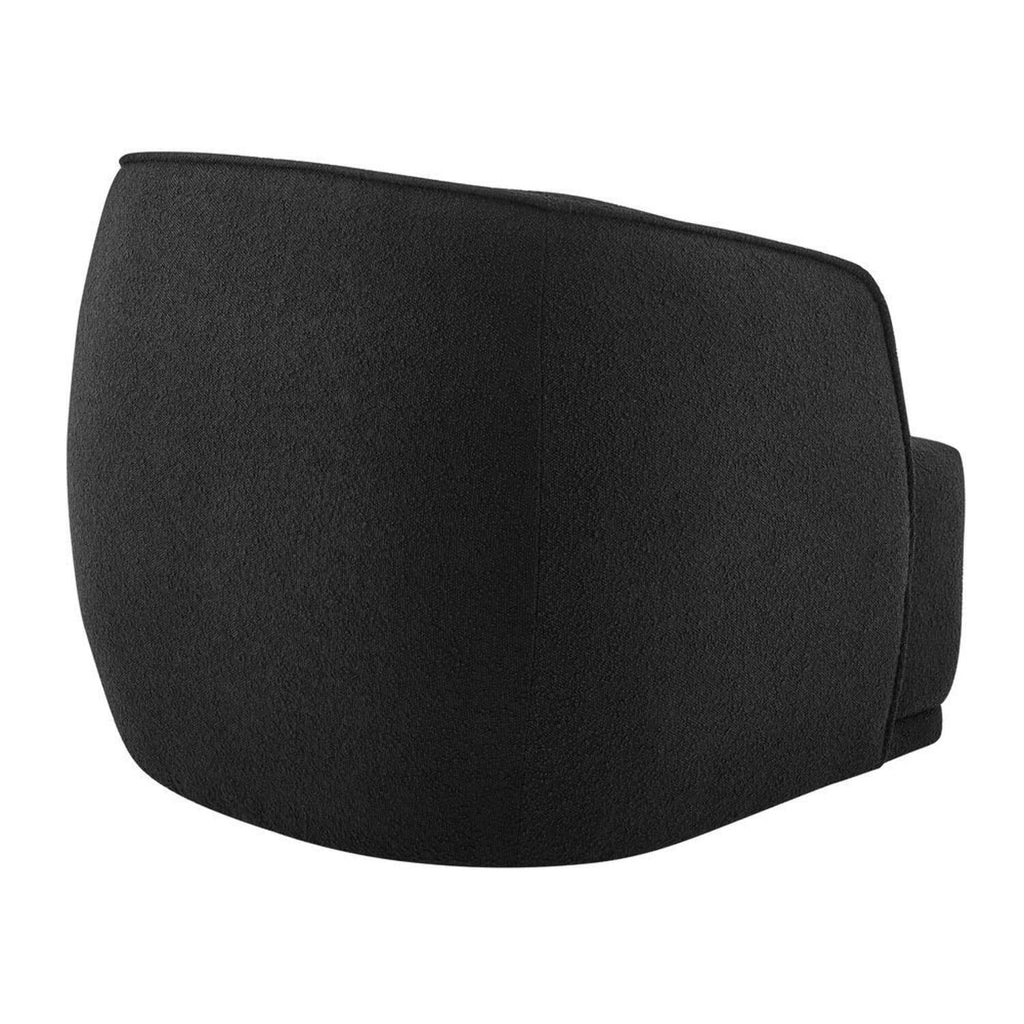 Black Fabric Swivel Accent Chair J195