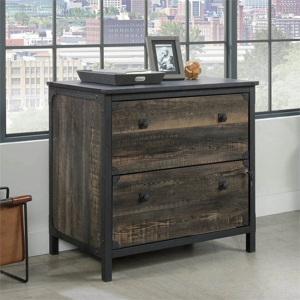 Carbon Oak Engineered Wood Metal Lateral File Y868