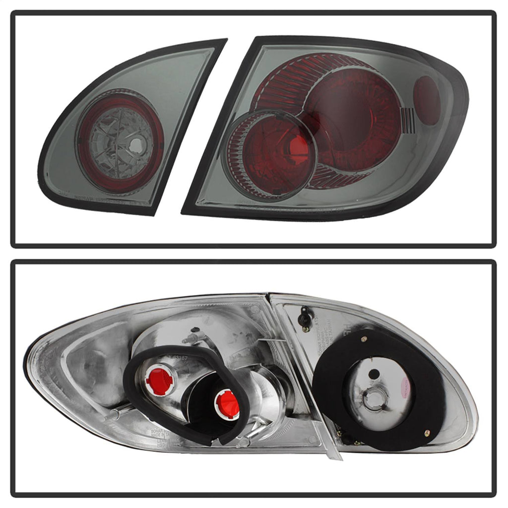 Smoke Euro Style Tail Lights for Toyota Corolla 03-08 F632192