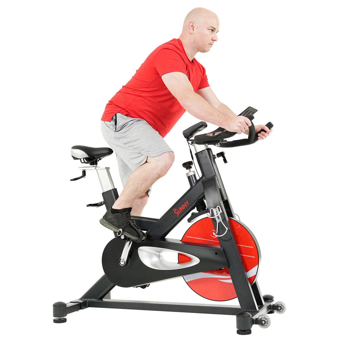 Indoor Cycle Exercise Bike with Device Mount and Performance Display N1834