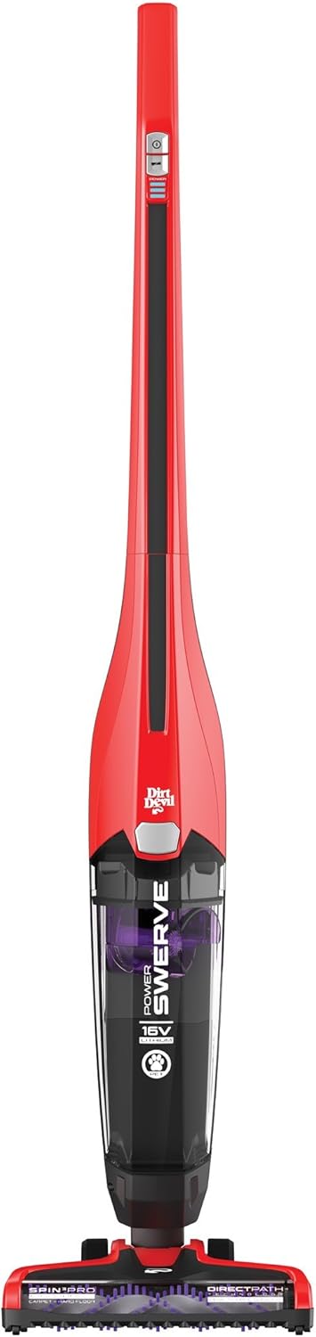 Red Cordless Stick Upright Vacuum Cleaner C3489