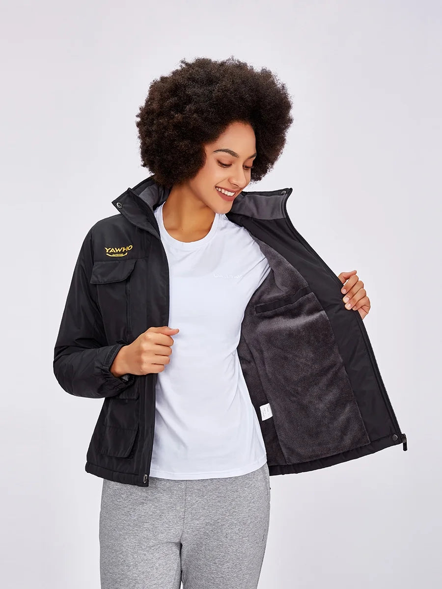 Women's Ski Winter Jacket Windproof Waterproof Snowboarding Hooded Coat P187