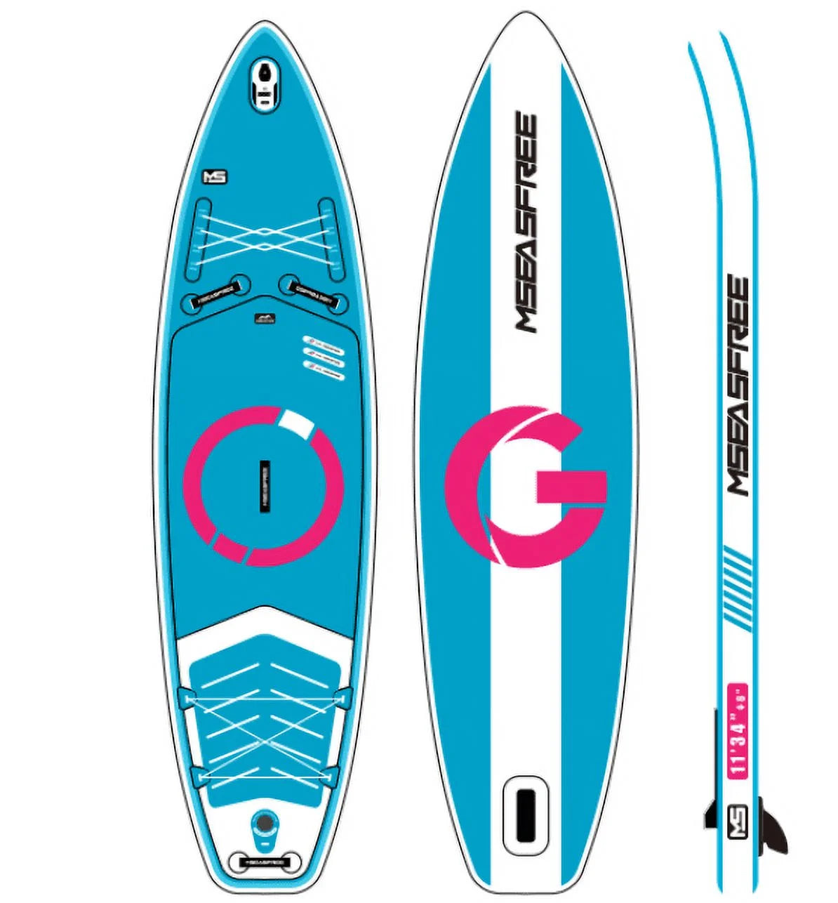 Inflatable Stand Up Paddle Board 11'x34x15 Lightweight PVC B337649