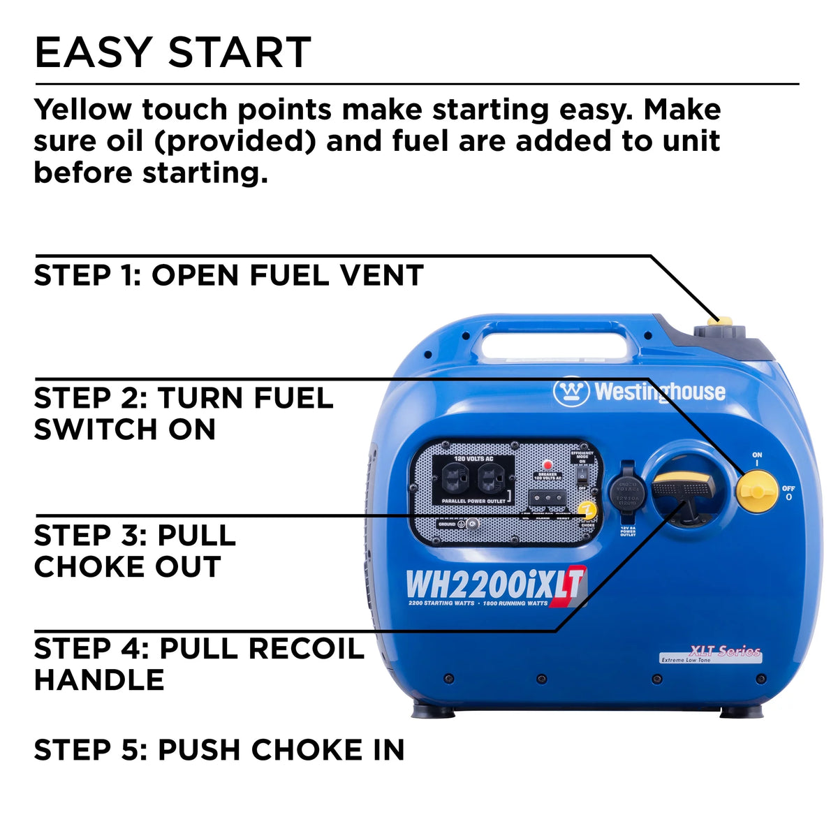 Portable Inverter Generator 1800 Rated Watts & 2200 Peak Watts K453326