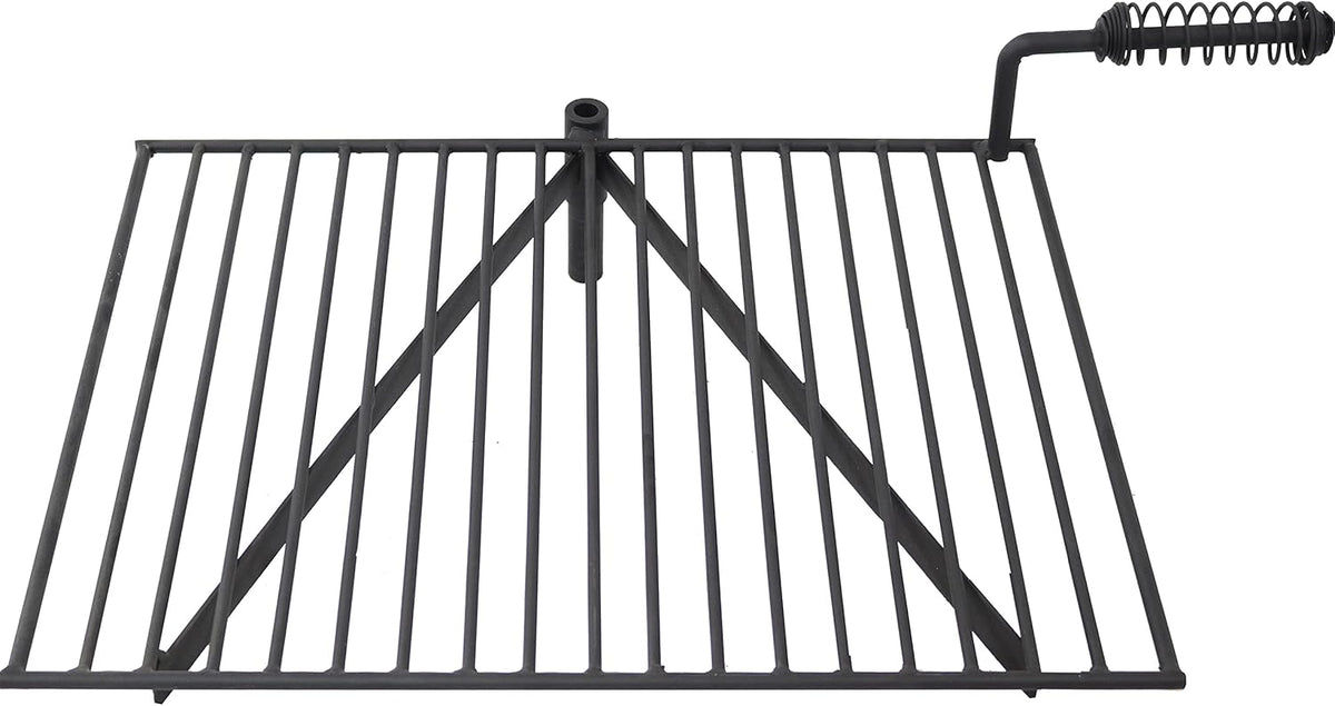 36 Inch Heavy Duty Steel Fire Pit with Cooking Grate and Fire Poker Y578