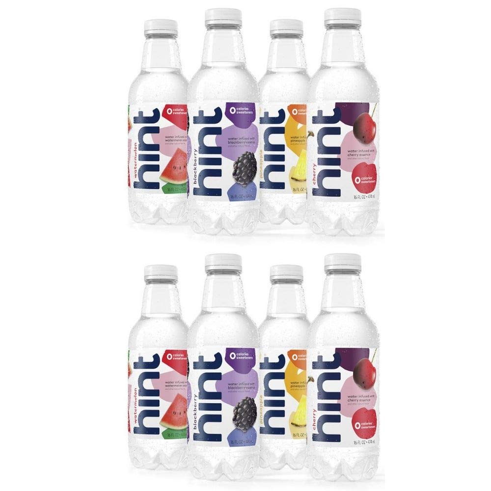 Fruit Infused Water Variety Pack, Pack of 12, 16 Ounce Bottles, Unsweet Water I3981