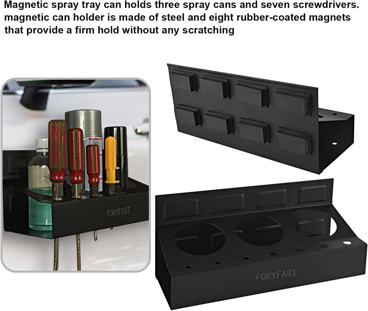 Magnetic Toolbox Tray Set and Holder 4-piece V1256