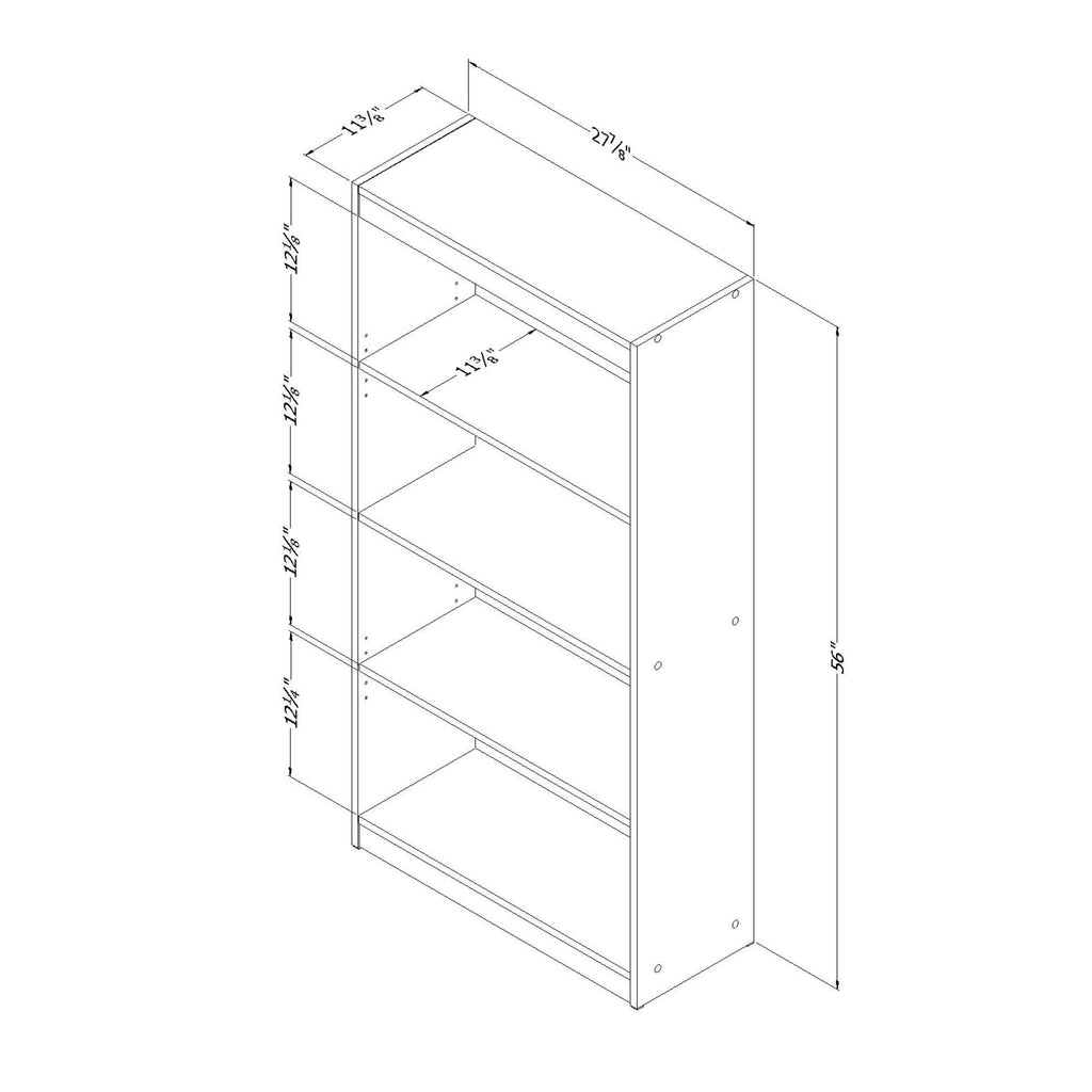 Blueberry 4-Shelf Bookcase J51454