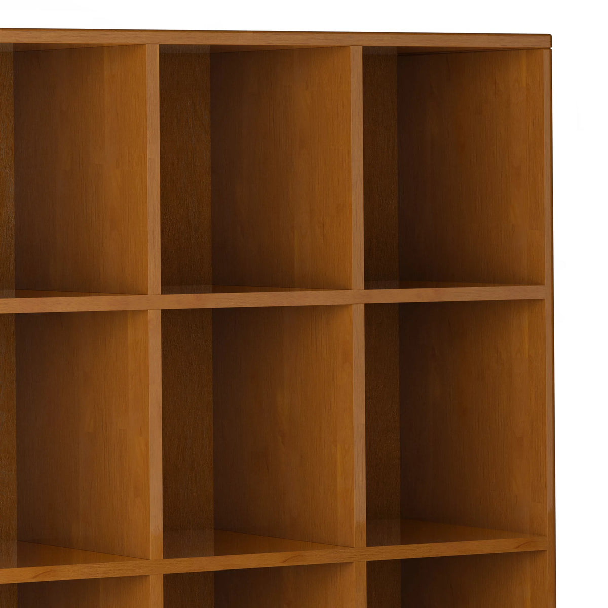 Teak Brown Solid Hardwood Cube Storage Bookcase with Drawers J127148