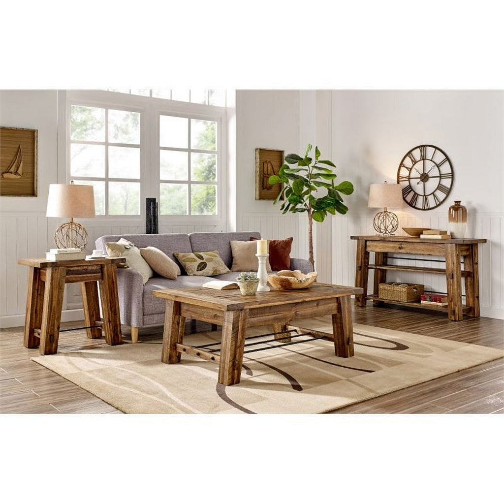 Industrial Wood End Table H49174