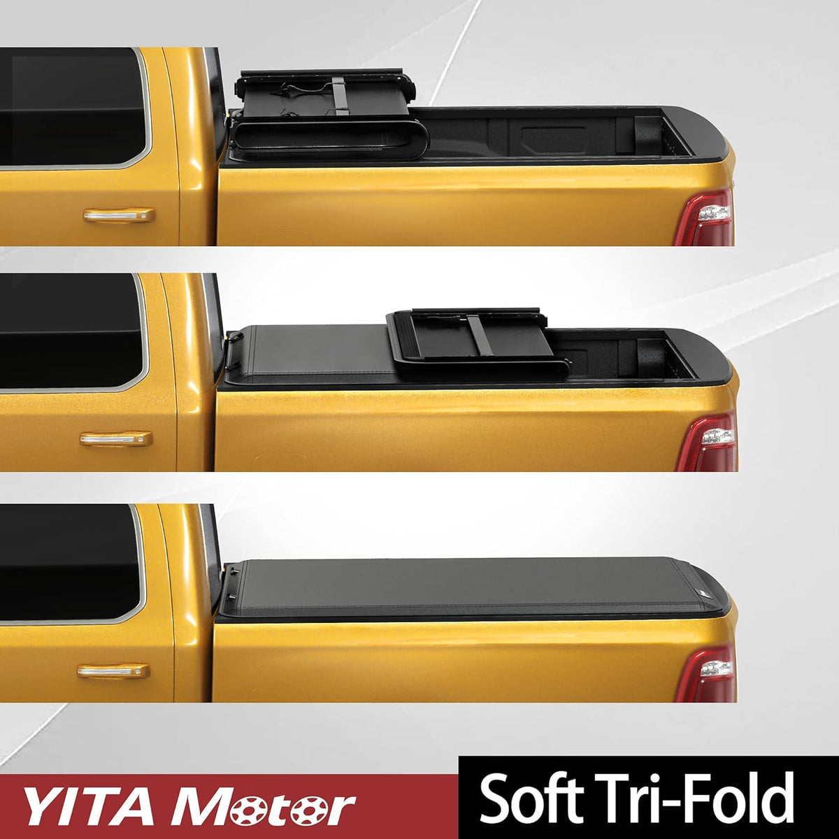 Soft Tri-Fold Truck Bed Tonneau Cover Y46049