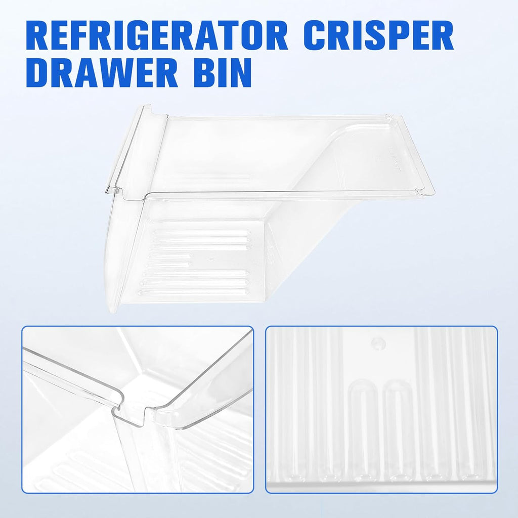 2Pcs Fridge Crisper Drawer & Crisper Bin Refrigerator Replacement G605779