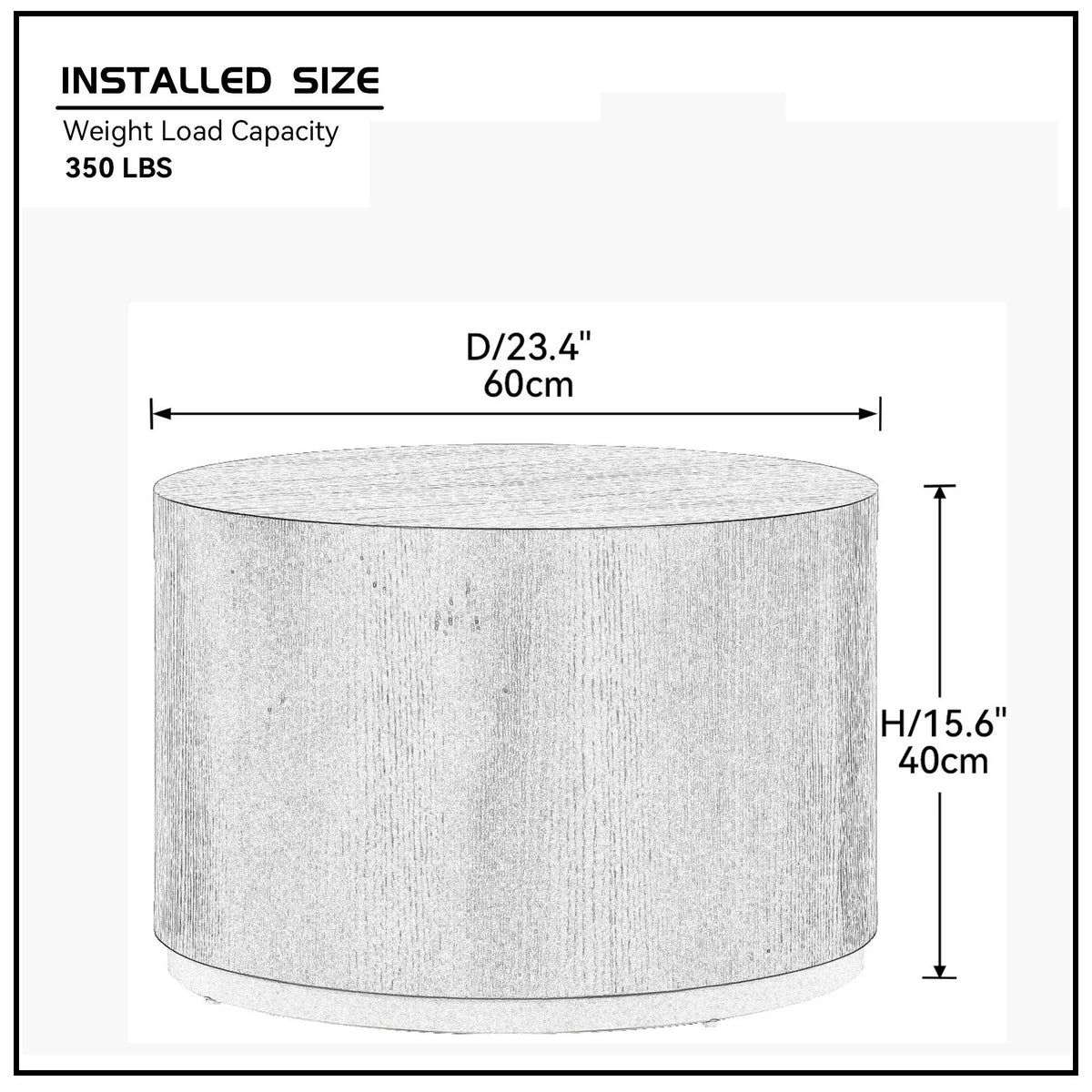 Round Coffee Table Side Table End Table J318825