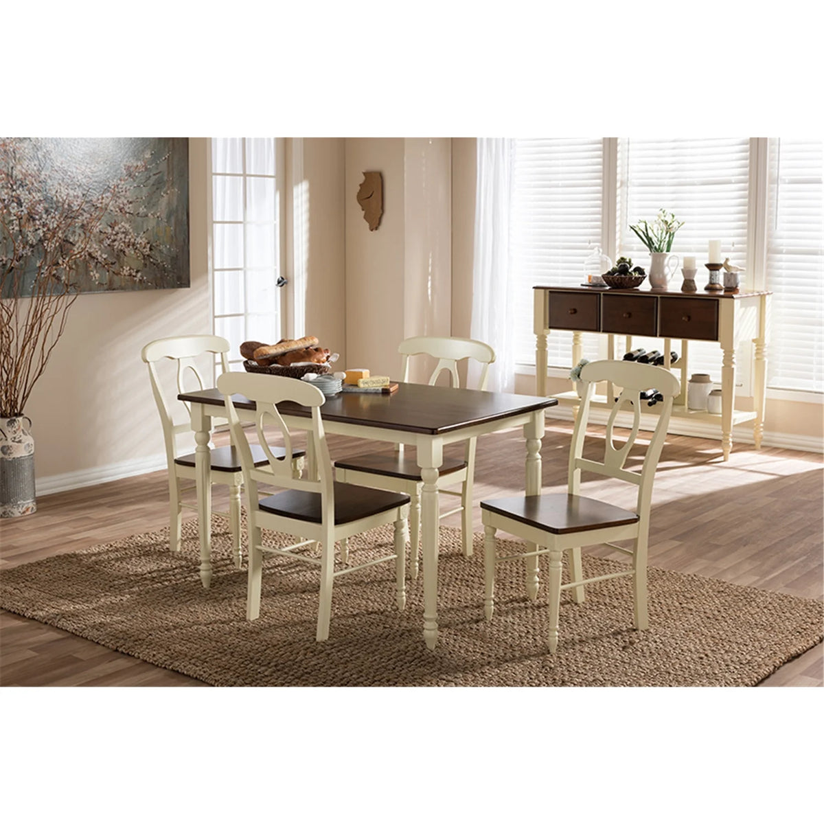 5-Piece Wood Dining Set S462085