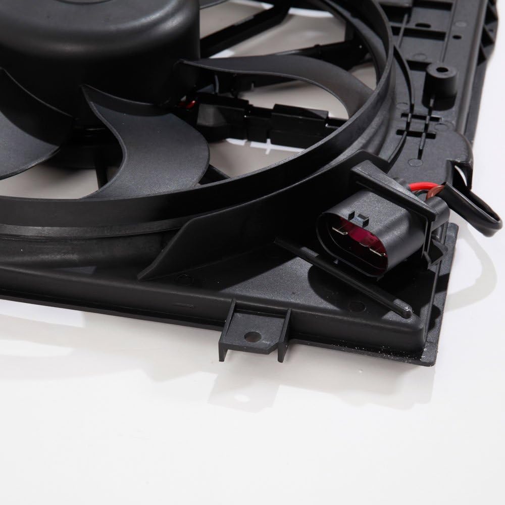 Cooling Fan Motor Assembly Compatible with 2006-2014 Audi A3 Quattro TT Quattro Beetle CC Eos Goif GTI Jetta Passat 2.0L T478489