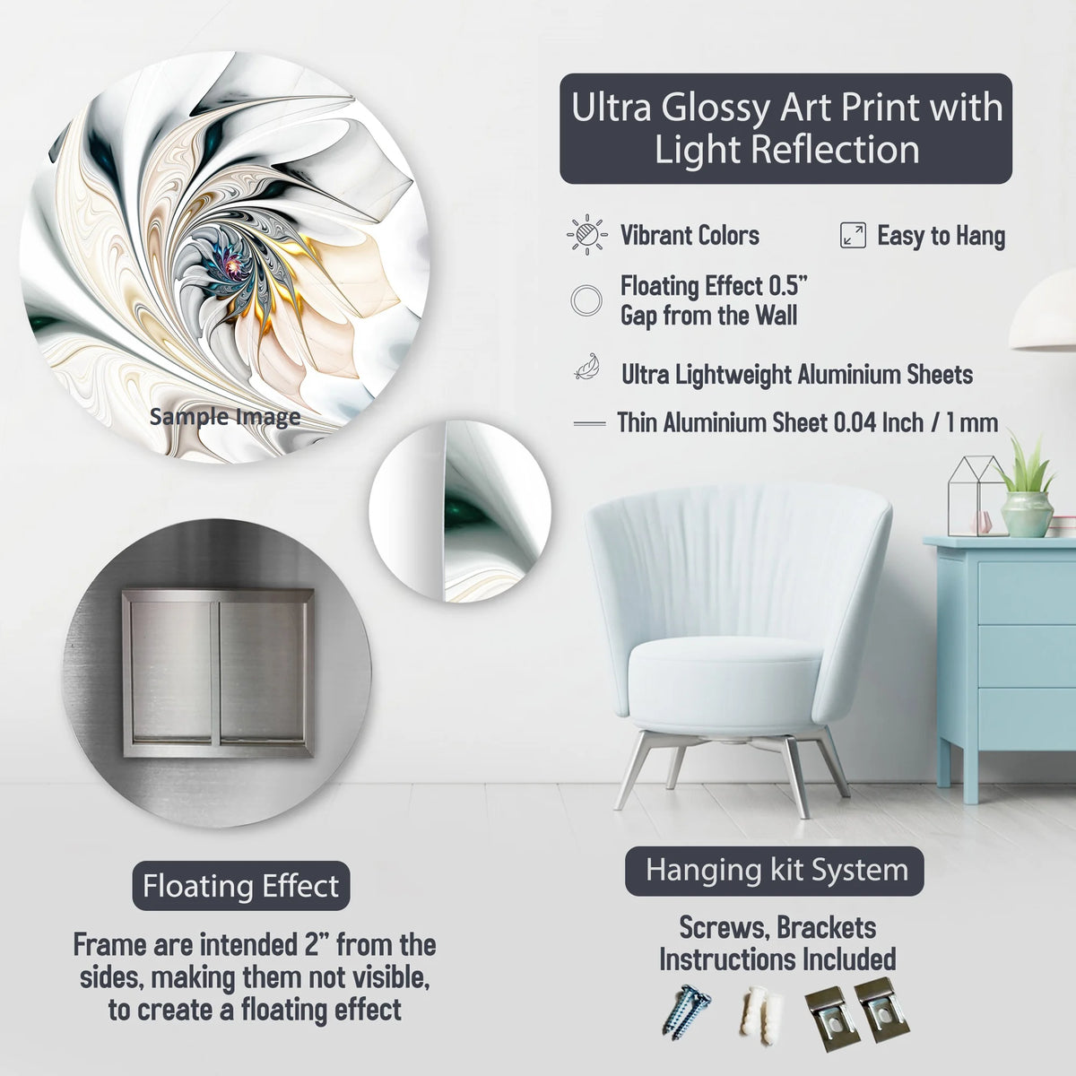 Floral Wall Art Prints Set Q51173