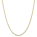 10kt Yellow Gold 1.8mm Diamond-Cut Lightweight Rope Chain 16 inch E570958