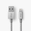 Aluminium Braided MFi Lightning Cable 1m Silver P222