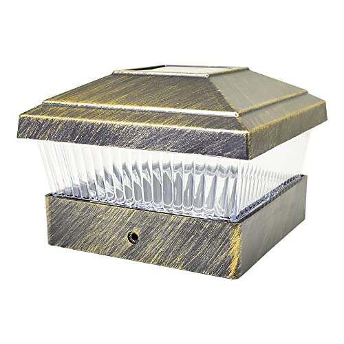 8 Pack White Outdoor Solar LED Post Cap Light N177