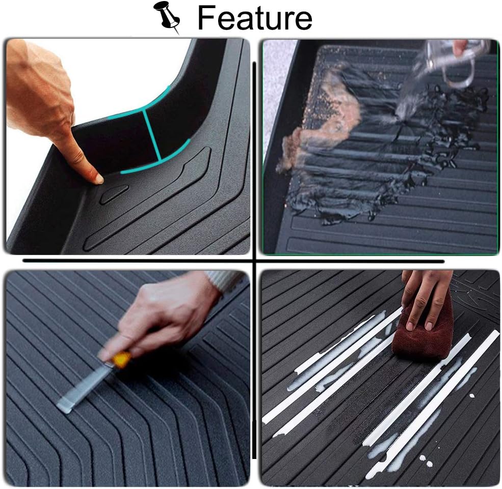 Cargo Liner Rear Cargo Tray Trunk Floor Mat Waterproof Protector Z6961