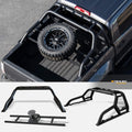 Matte Black Truck Bed Roll Bar with Tire Carrier W5693