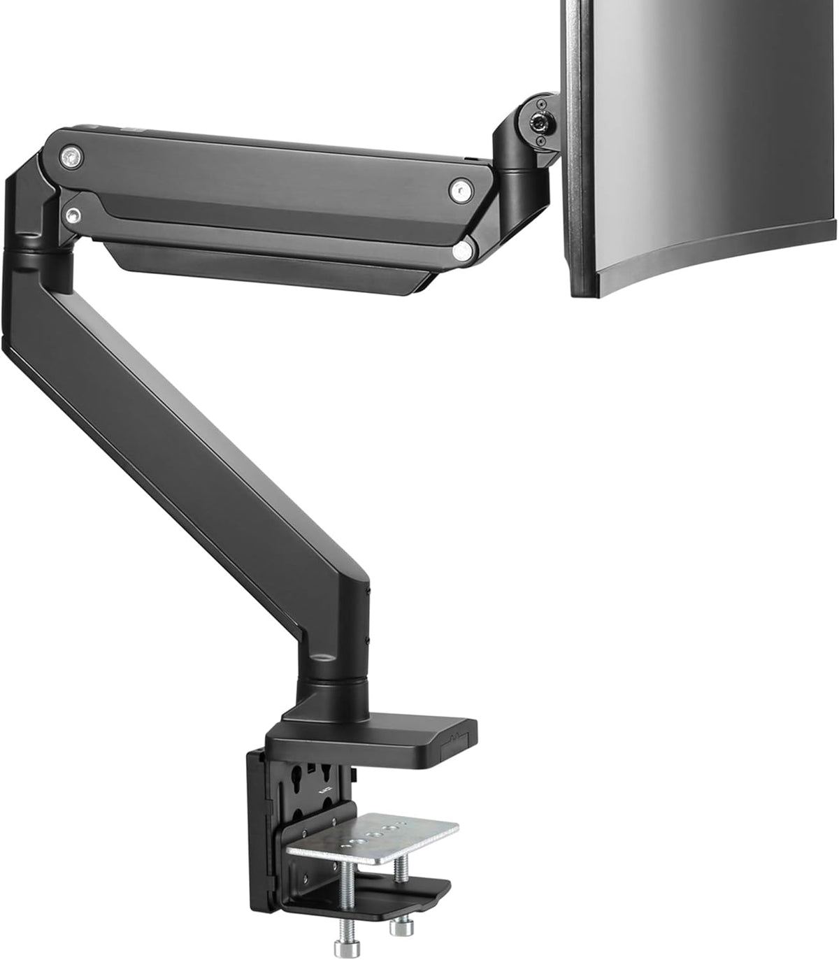 Single 13-43 Monitor Arm Desk Mount Black VESA R4937