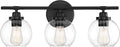 Satin Nickel 3-Light Bathroom Vanity Light X335
