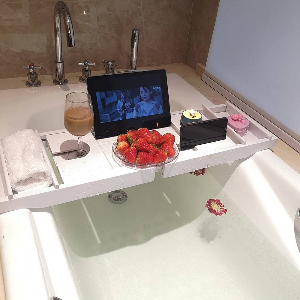 Bamboo Bathtub Caddy Tray D4295