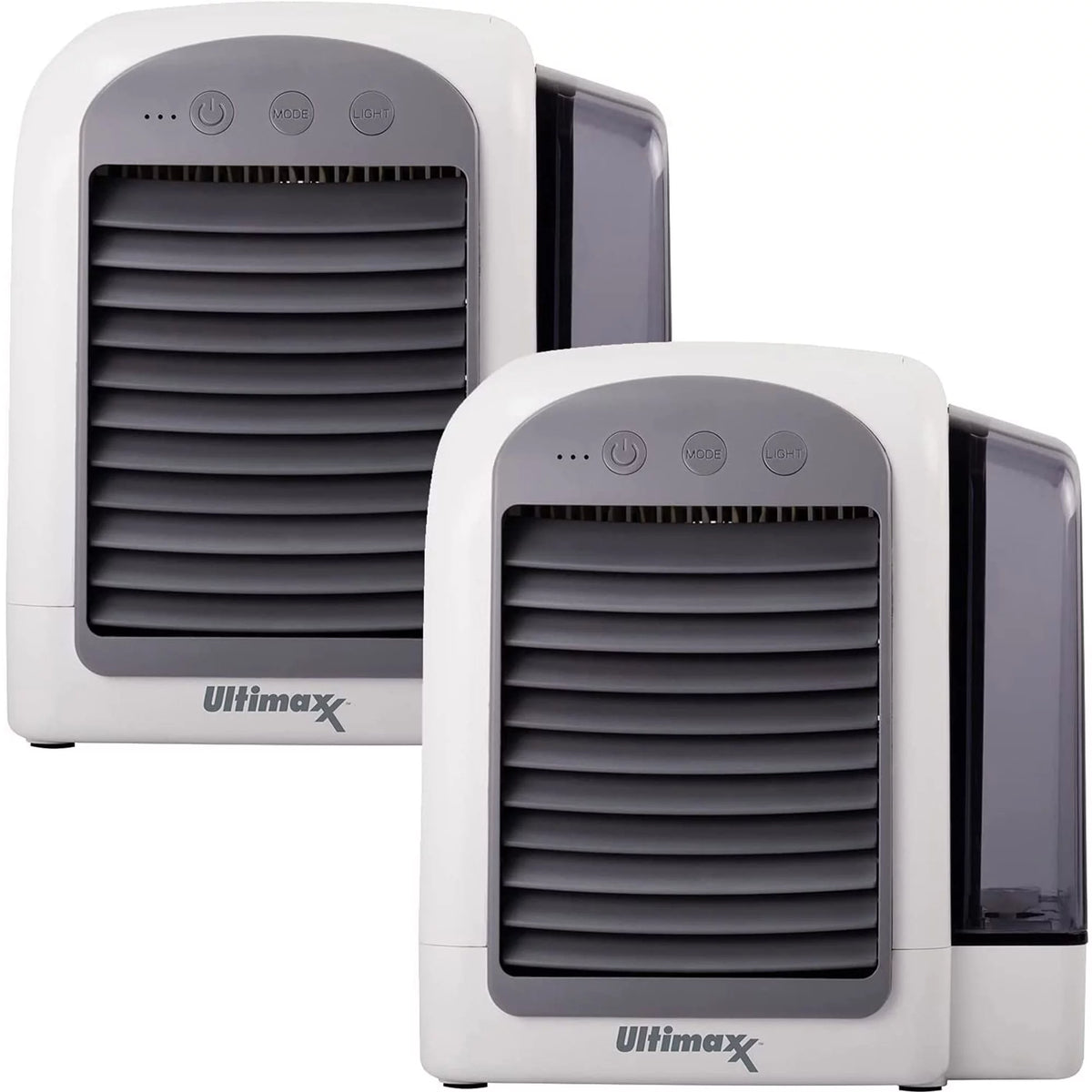 Portable Cordless Air Conditioner Humidifier with 3 Speeds 2-Pack W58291