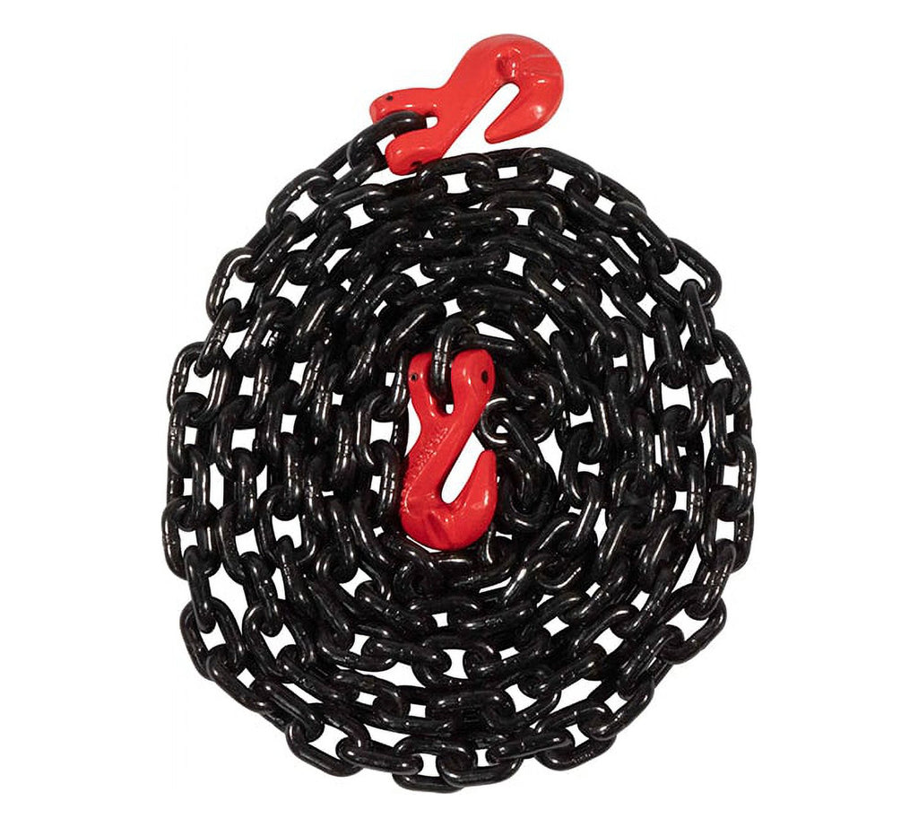 5/16"×10' G80 Black Transport Binder Chain with Clevis Grab Hooks G27554