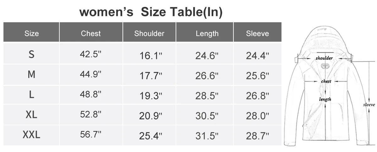 Women's Ski Winter Jacket Windproof Waterproof Snowboarding Hooded Coat P187