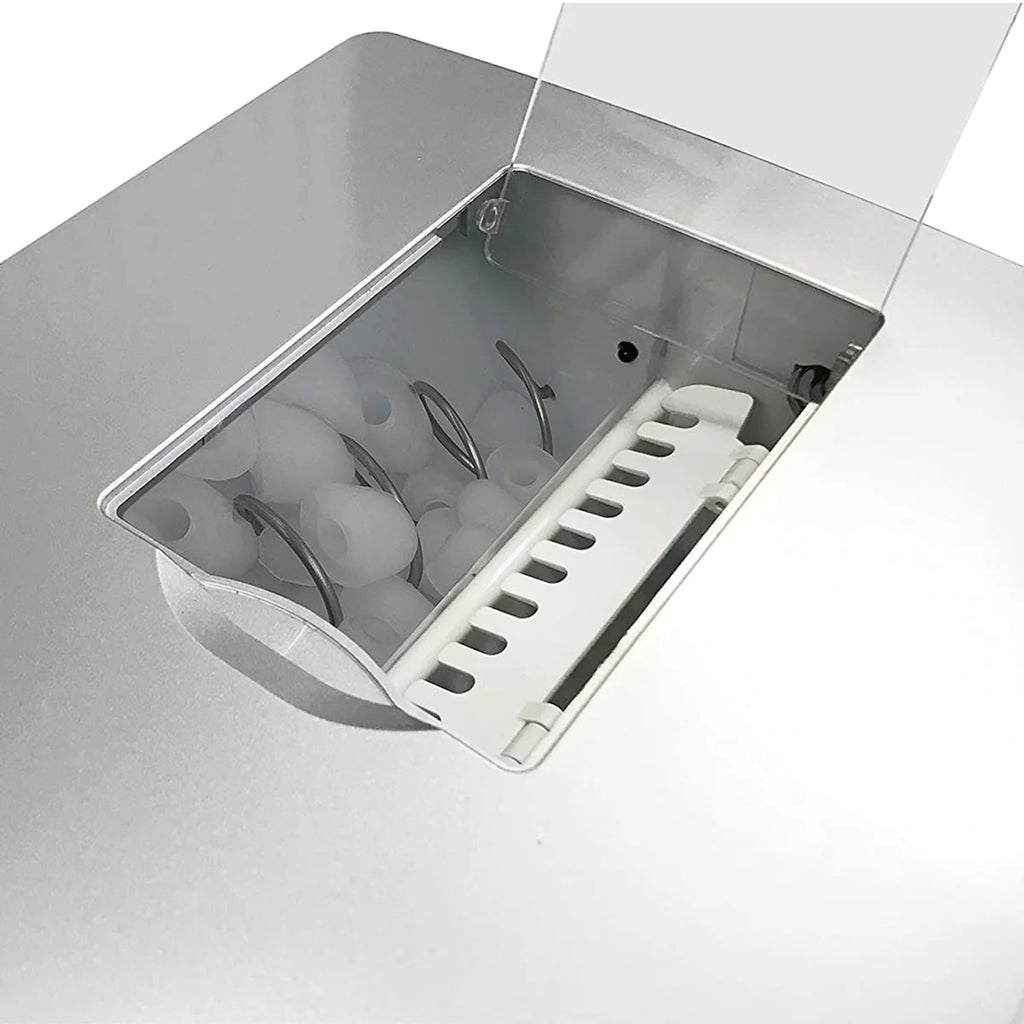 Countertop Ice Maker and Water Dispenser Silver I65204