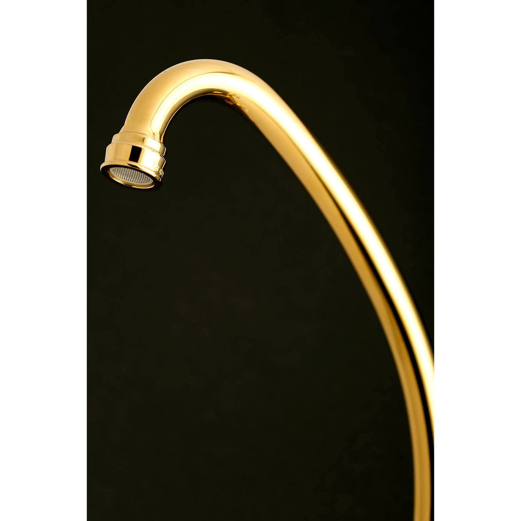 Polished Chrome 2-Handle Wall Mount Kitchen Faucet O298