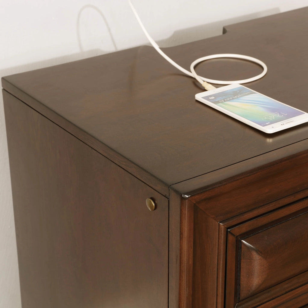 Rustic 3-Drawer Nightstand T74019