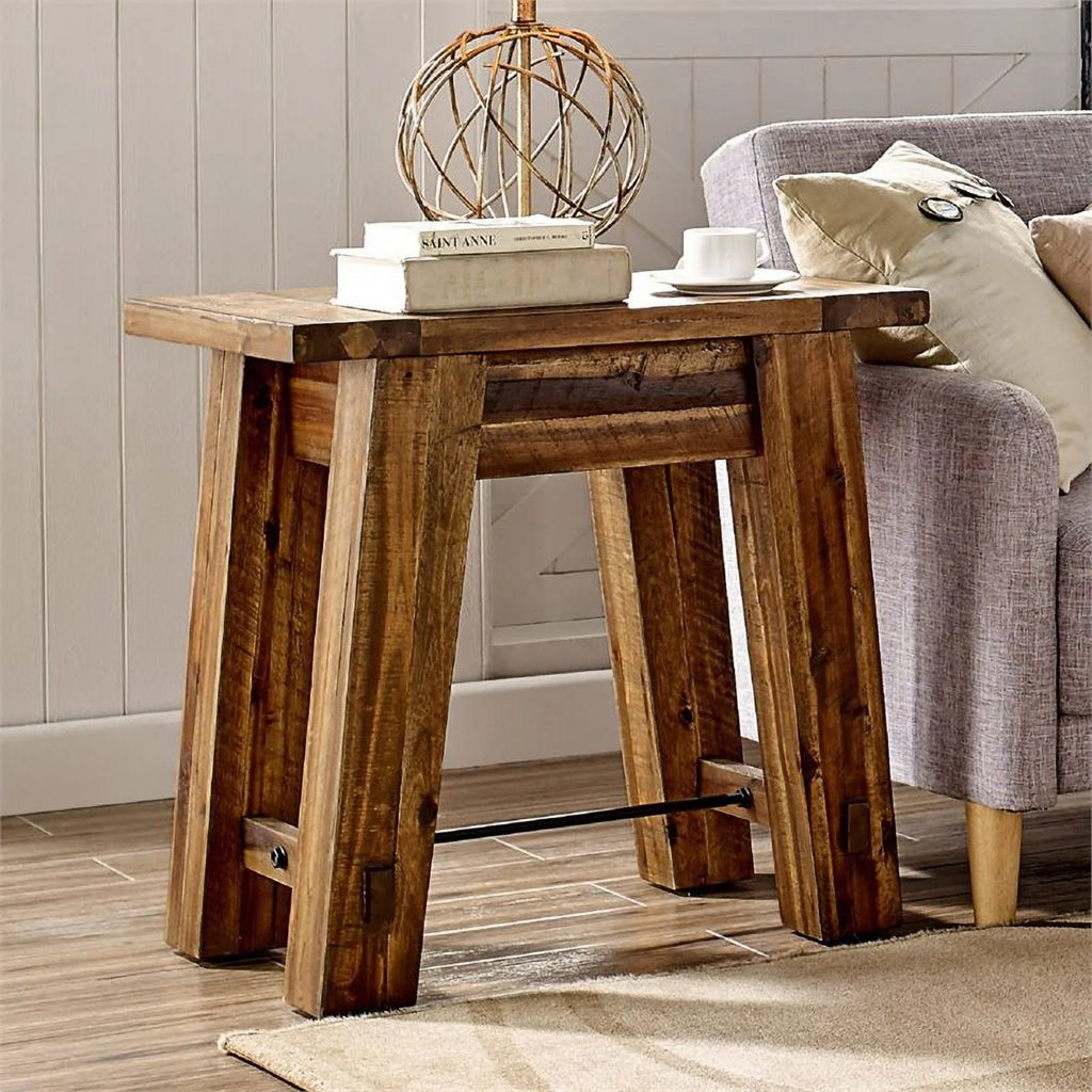 Industrial Wood End Table H49174