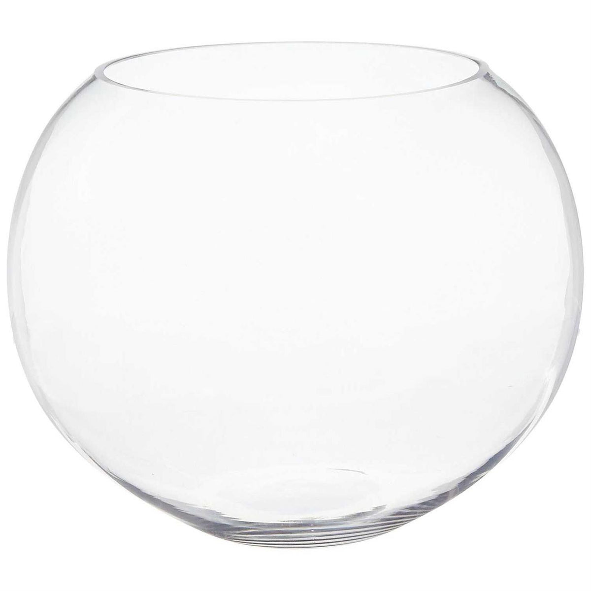 Clear Glass Bubble Bowl Vase N156