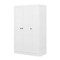 Wood Wardrobe Closet with Doors Shelves and Hanging Rail B933