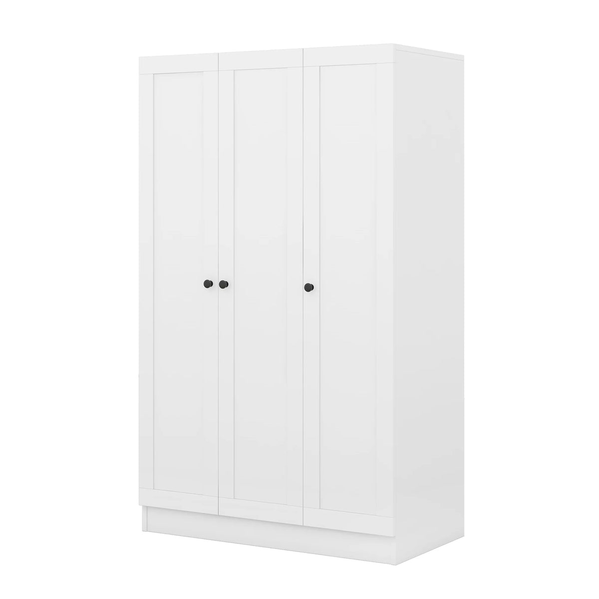 Wood Wardrobe Closet with Doors Shelves and Hanging Rail B933