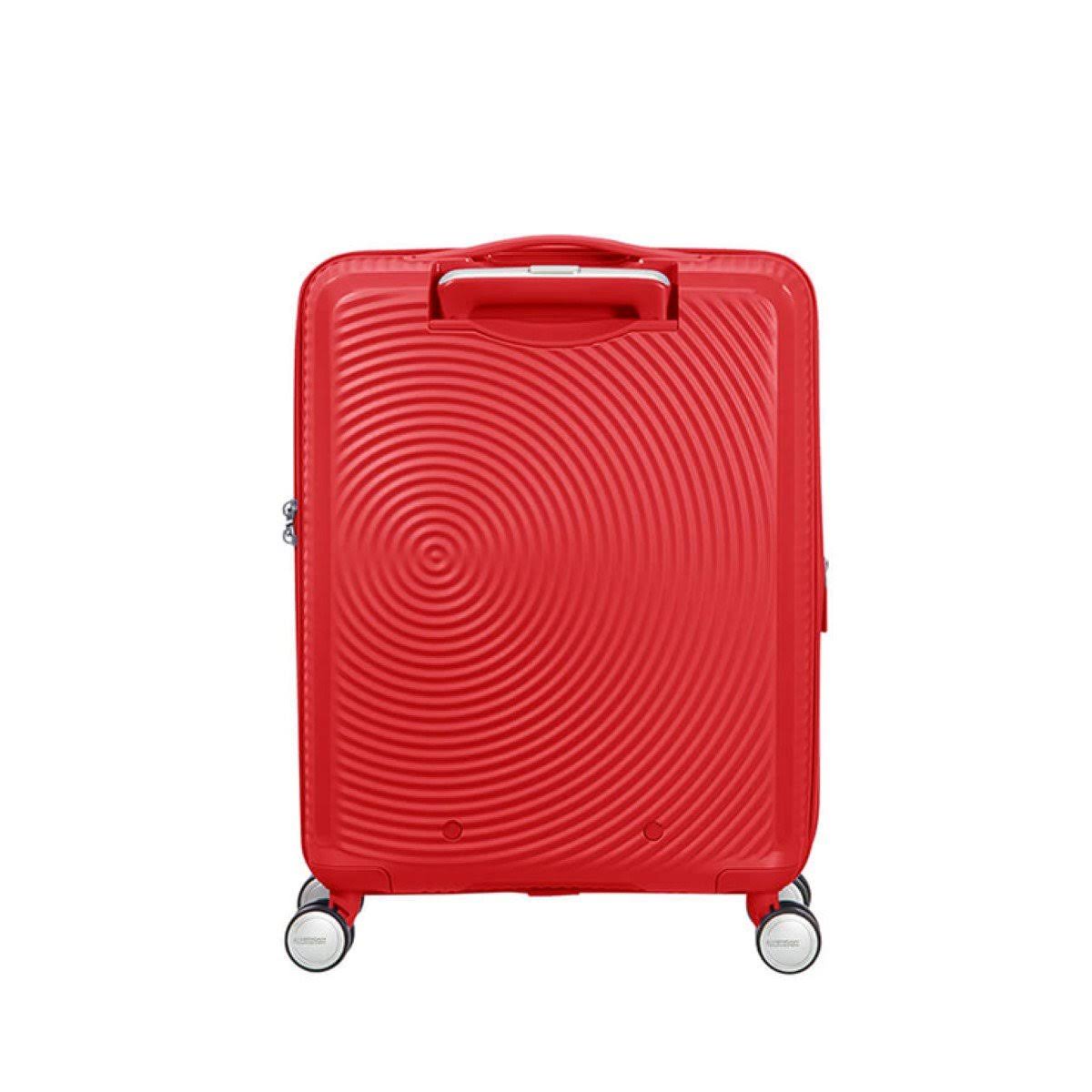 Coral Red Expandable Four-Wheel Cabin Suitcase 55cm F232