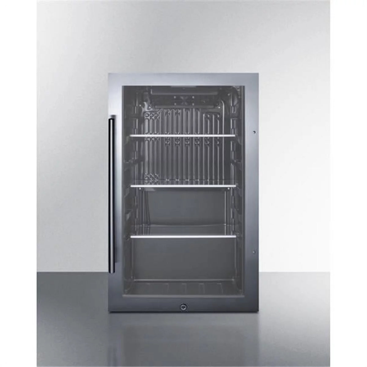Black Shallow Depth Outdoor Refrigerator C4982