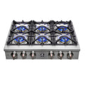 36 Gas Rangetop with 6 Sealed Burners in Stainless Steel I259499
