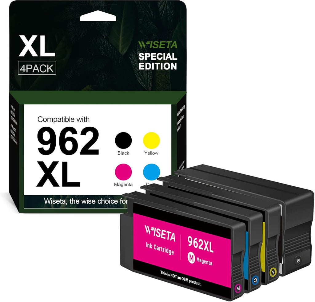 Black and C/M/Y Ink Cartridge 4-Pack Remanufactured Ink Cartridges O119666