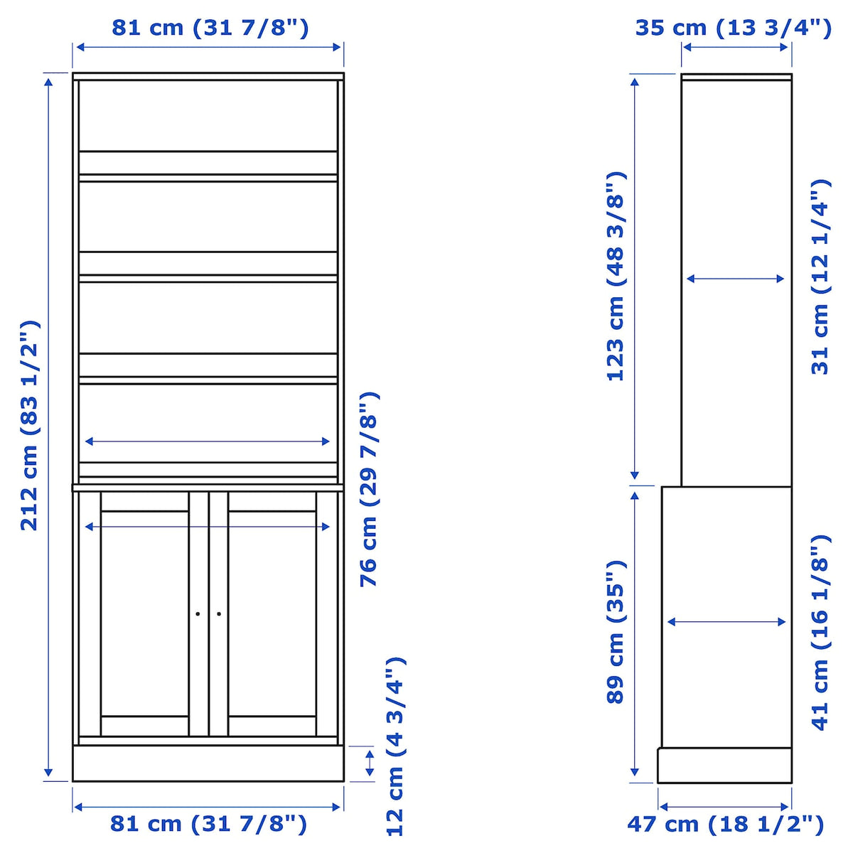 White Storage Combination N1327