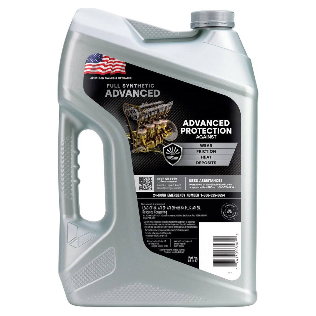 Full Synthetic 5W-20 Motor Oil 5 QT S85910
