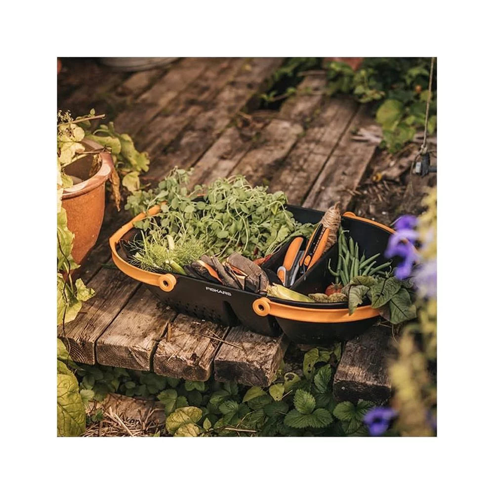 Black Durable Plastic Garden Harvest Basket I259456