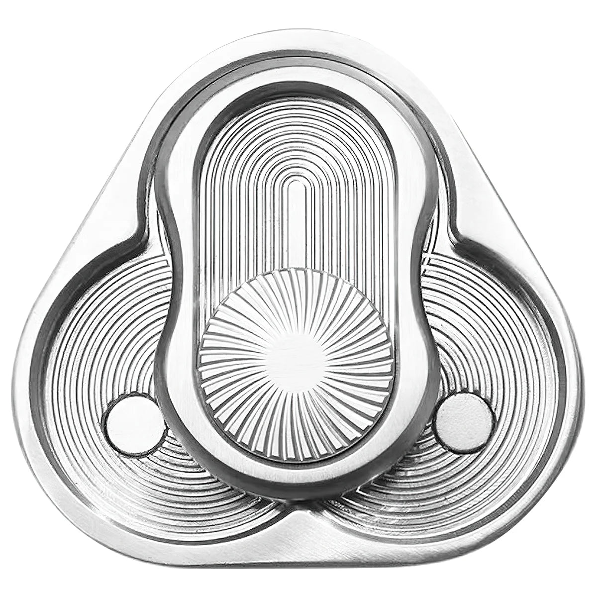 Rotary Push Toy Finger Spinner Stainless Steel Triangle Sensory Hand Toy S8463